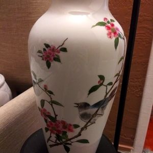 Vintage cherry blossom vase